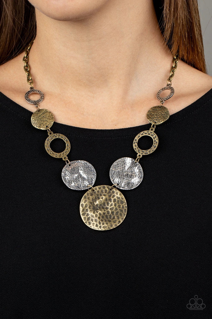 Terra Adventure - Brass Necklace-Paparazzi