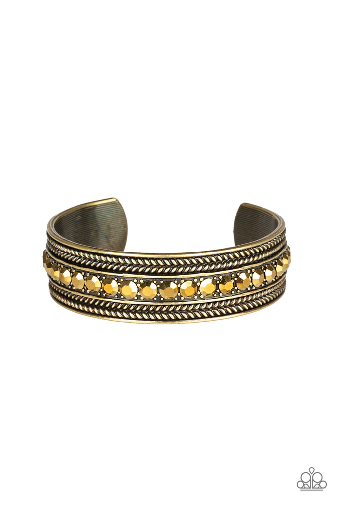 Empress Etiquette - Brass Bracelet-Paparazzi - The Sassy Sparkle