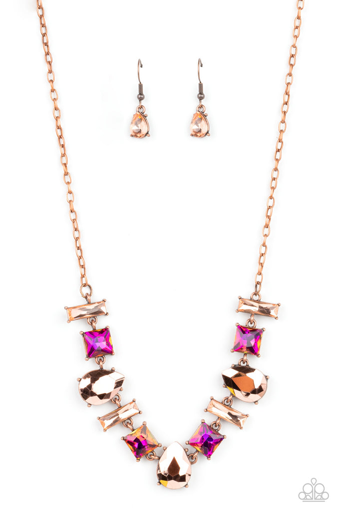 Interstellar Ice- Copper Paparazzi Necklace - The Sassy Sparkle