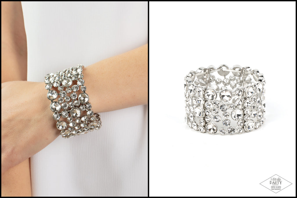   One Up- Zi Bracelet Exclusive-Paparazzi - The Sassy Sparkle  Zi bracelet.  Empire Diamond Exclusive
