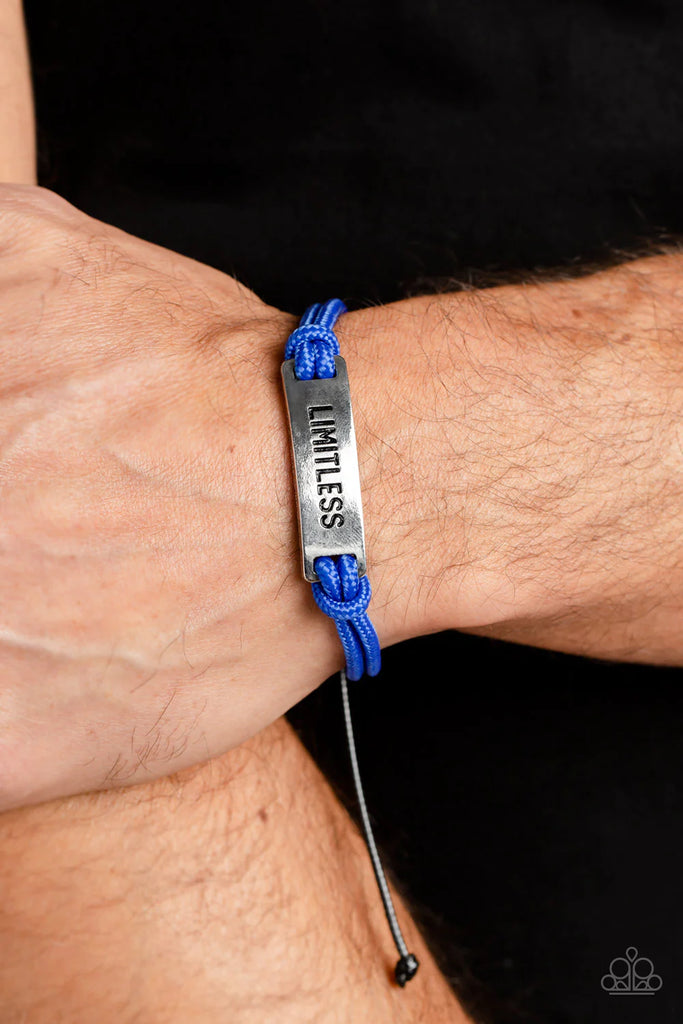 Limitless Layover - Blue Urban Bracelet-Paparazzi