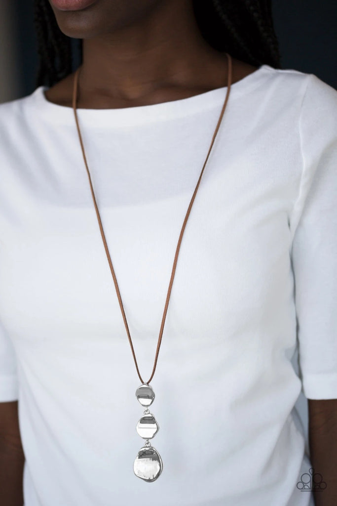 Embrace The Journey - Brown Necklace-Paparazzi