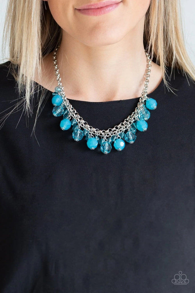 Fiesta Fabulous - Blue Necklace-Paparazzi