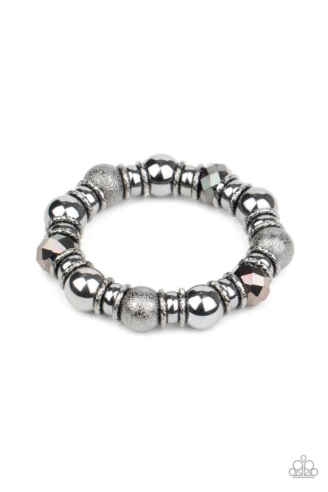 Take Your Best Shot - Gunmetal Bracelet-Paparazzi