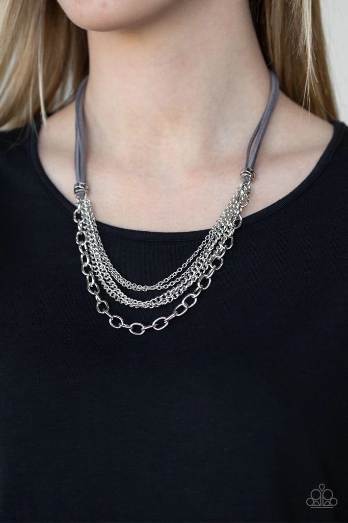 Free Roamer - Silver Necklace-Paparazzi