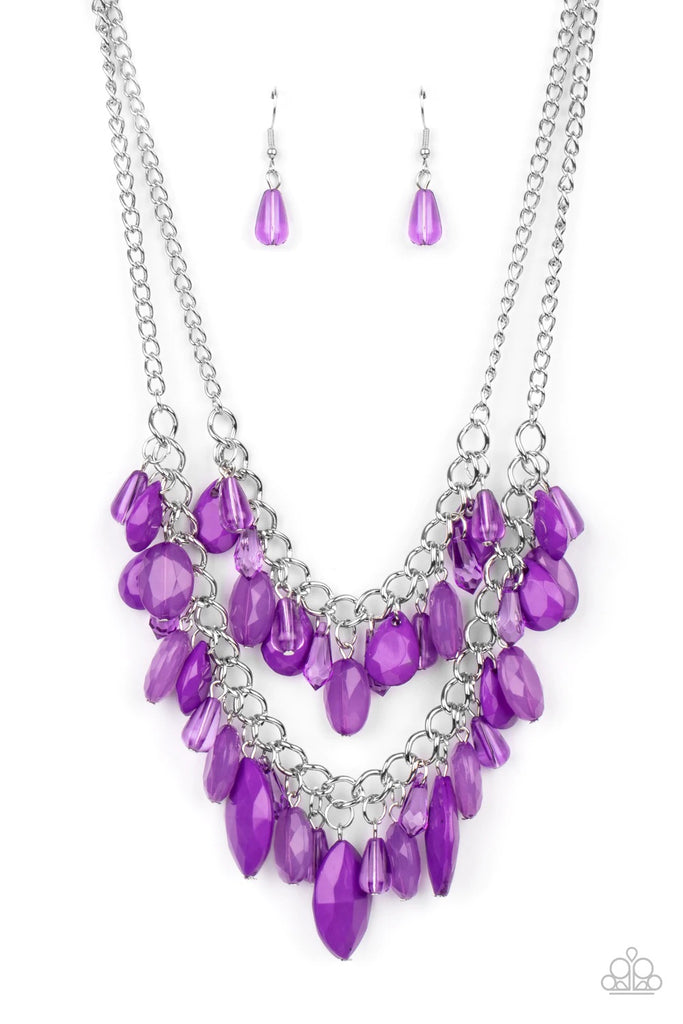 Midsummer Mixer - Purple Necklace-Paparazzi