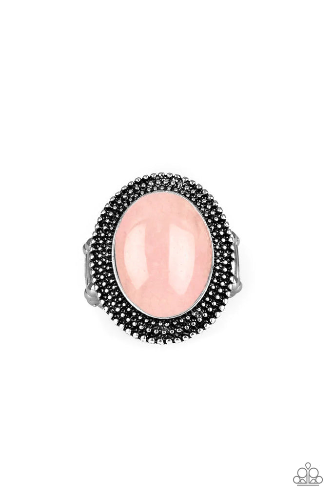 Outdoor Oasis - Pink Ring-Paparazzi - The Sassy Sparkle