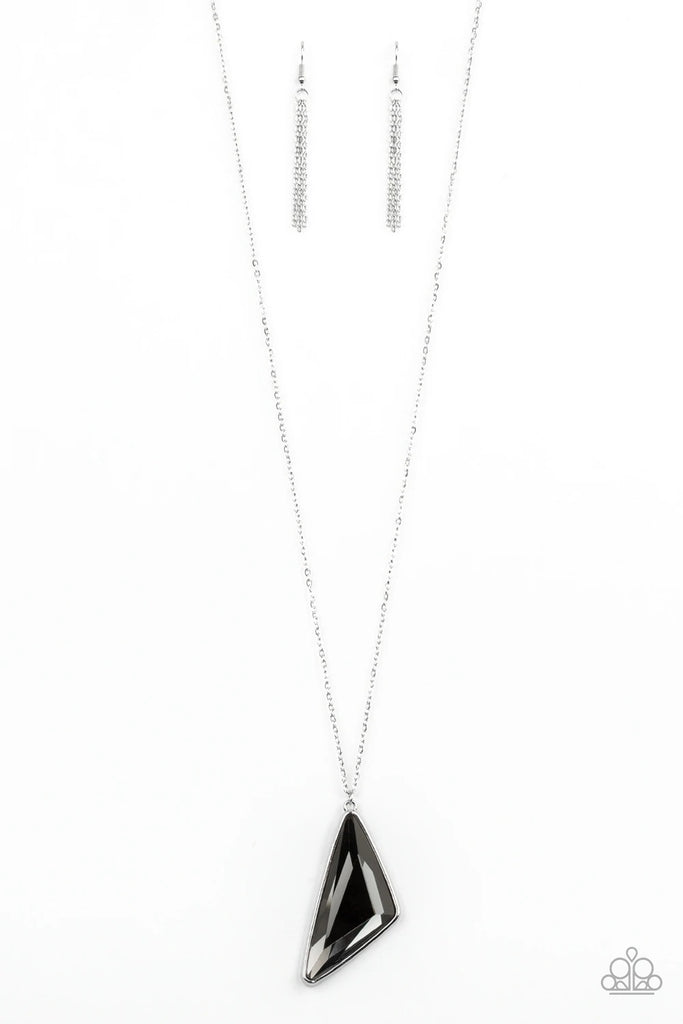 Ultra Sharp - Silver Necklace-Paparazzi