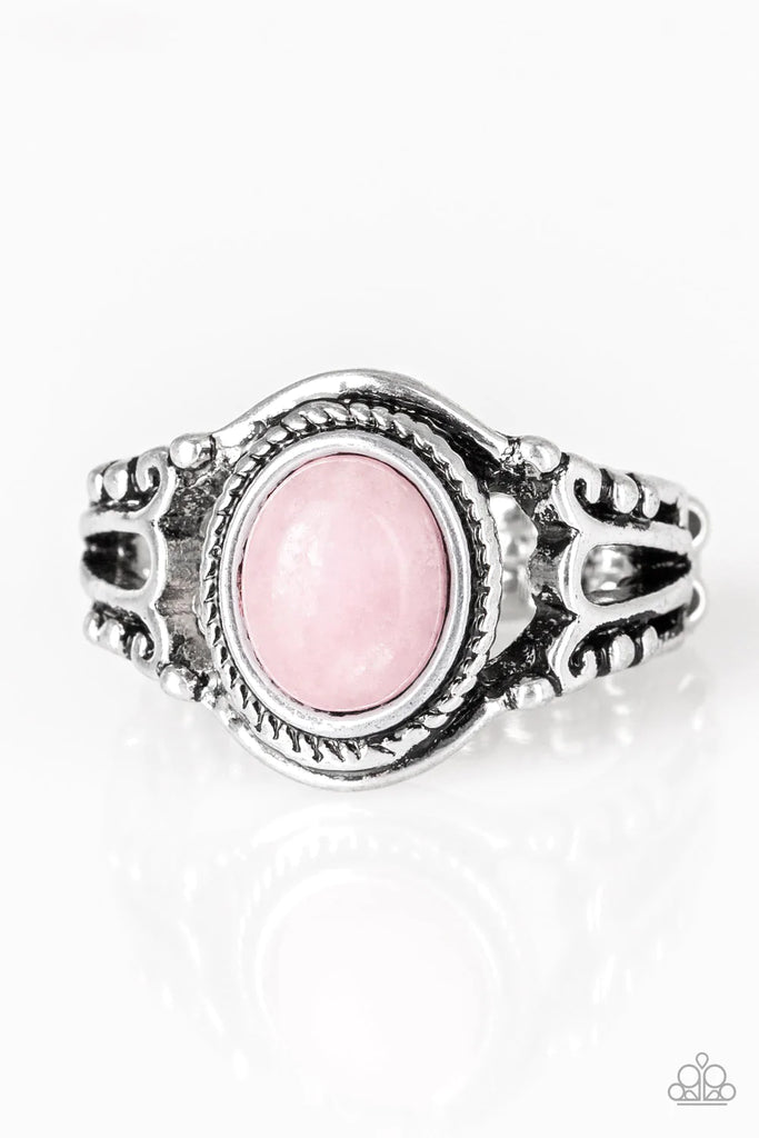 Peacefully Peaceful - Pink Ring-Paparazzi