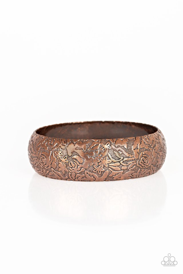 Garden Villa - Vintage Copper Bracelet-Paparazzi