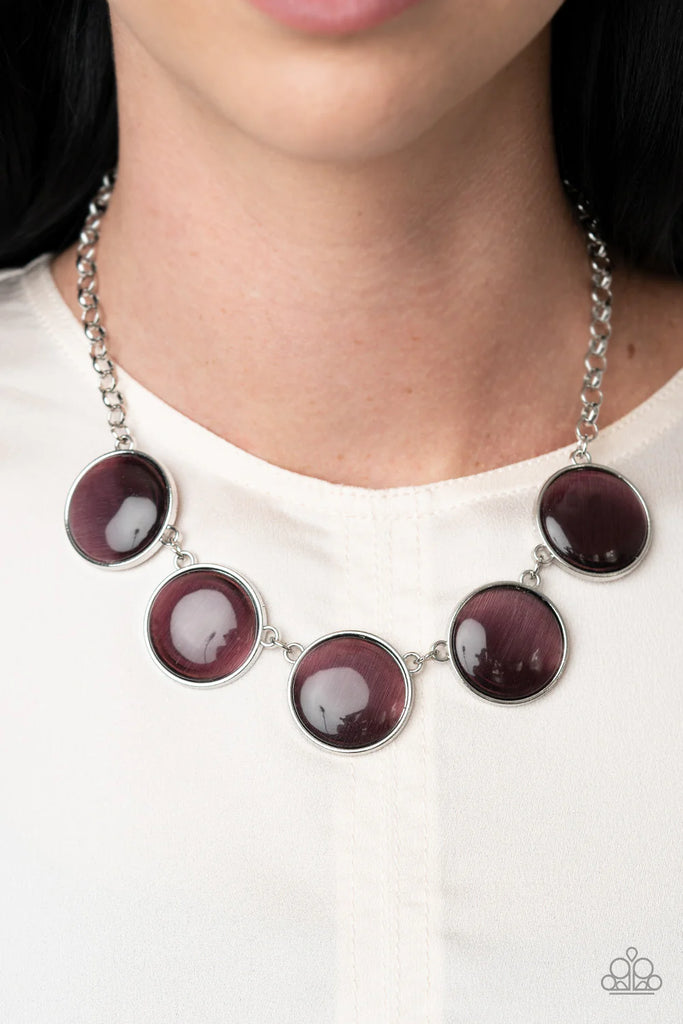 Ethereal Escape - Purple Necklace-Paparazzi