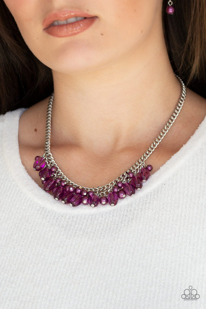 5th Avenue Flirtation - Purple Necklace-Paparazzi