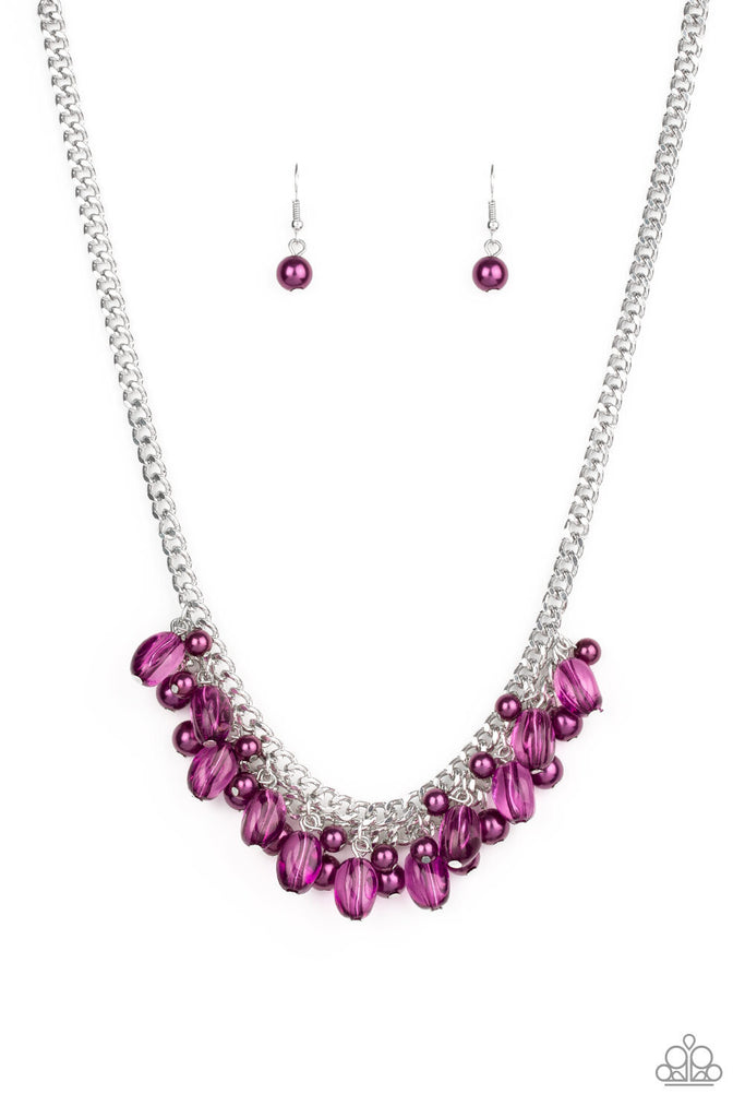 5th Avenue Flirtation - Purple Necklace-Paparazzi - The Sassy Sparkle