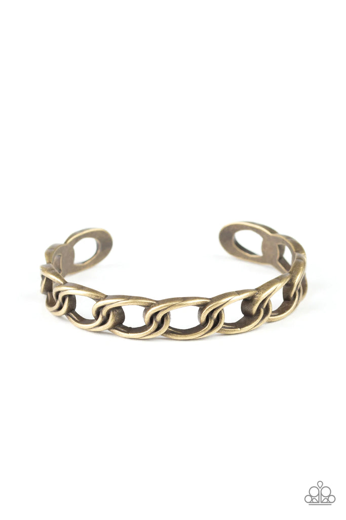 LINK Tank - Brass Bracelet-Paparazzi