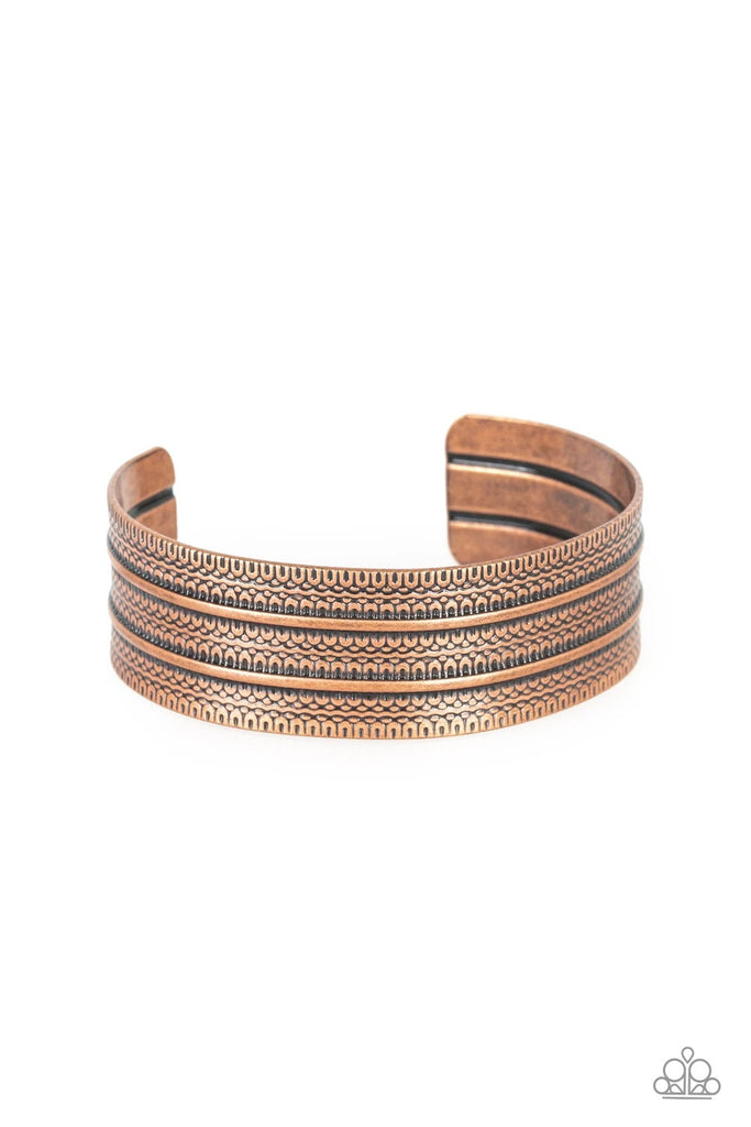 Absolute Amazon - Copper Bracelet-Paparazzi - The Sassy Sparkle