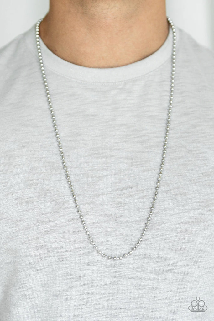 Cadet Casual - Silver Urban Necklace-Paparazzi