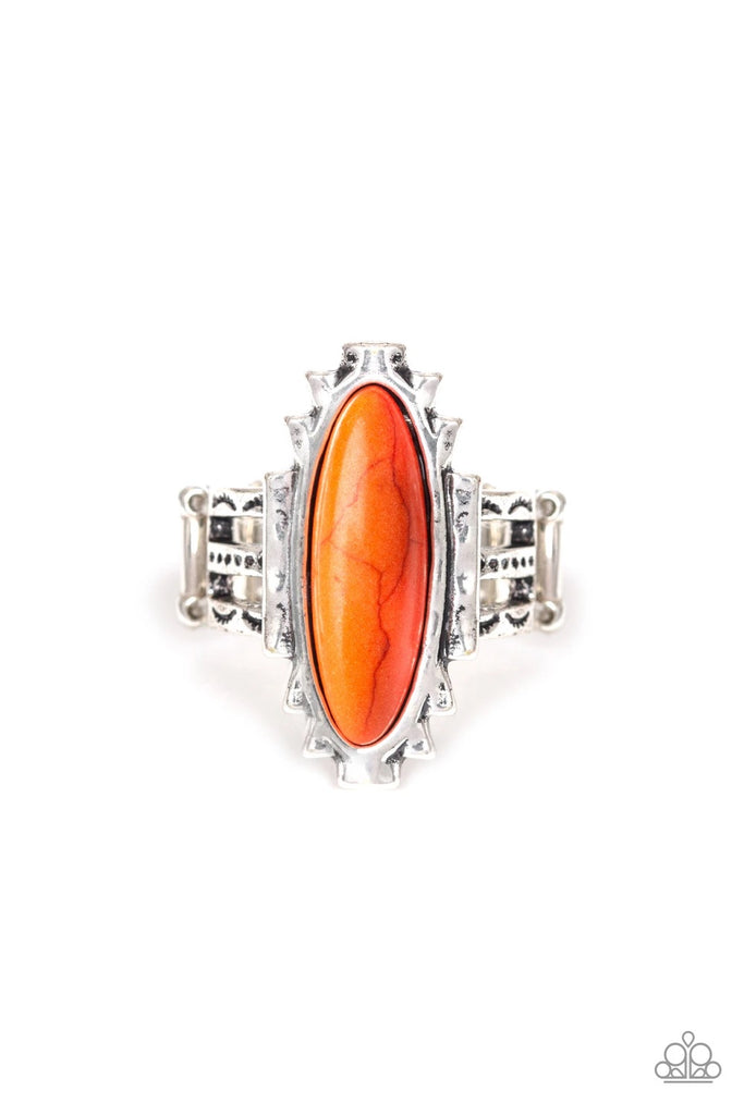 Canyon Colada - Orange Ring-Stone-Paparazzi - The Sassy Sparkle