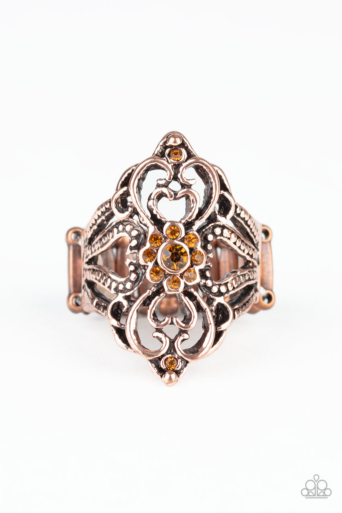 Totally Taken-copper ring-Paparazzi - The Sassy Sparkle