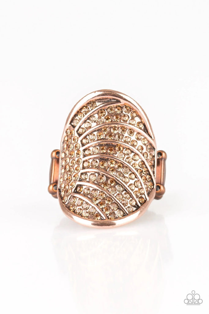 Dazzle Daze - Vintage Copper Ring-Paparazzi