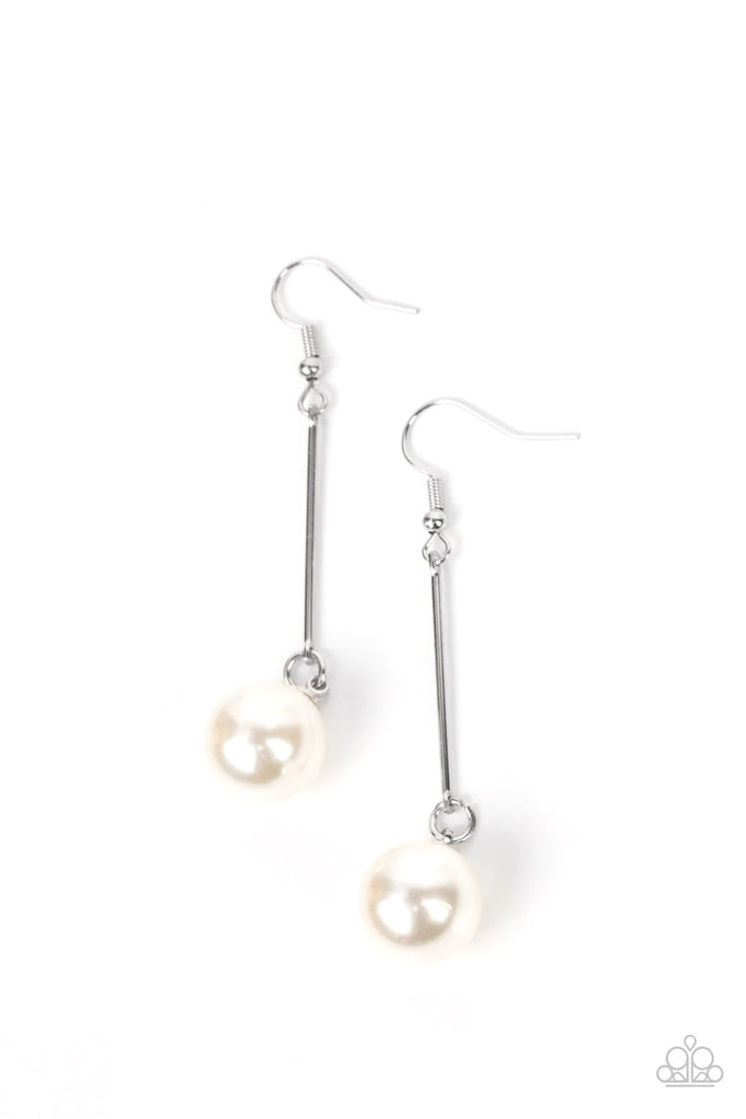 Pearl Redux - White Pearl Earring-Paparazzi