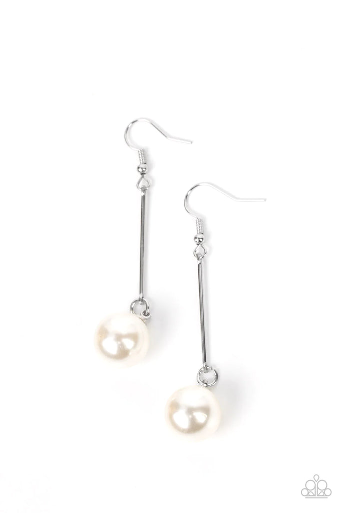 Pearl Redux - White Pearl Earring-Paparazzi - The Sassy Sparkle