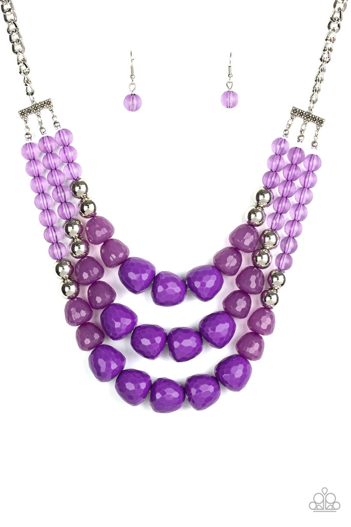 Forbidden Fruit - Purple Necklace-Paparazzi