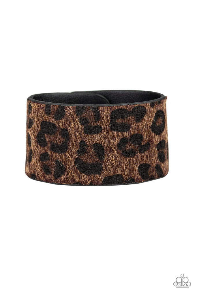 Cheetah Cabana - Brown Urban Bracelet-Paparazzi