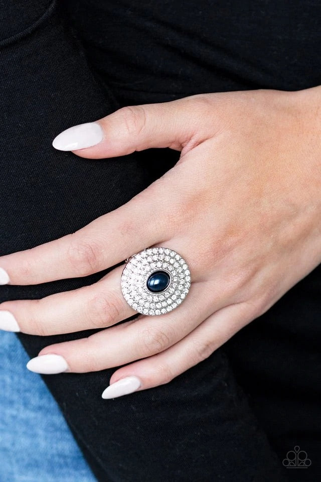 Royal Ranking - Blue Pearl Ring-Paparazzi