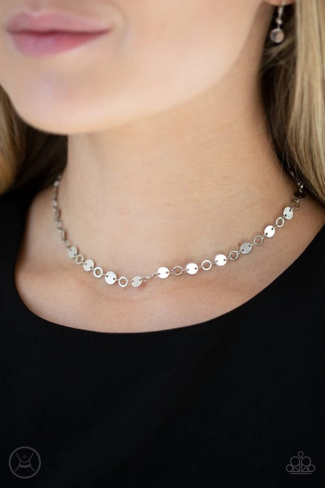 Inner SPOTLIGHT - Silver Choker Necklace-Paparazzi