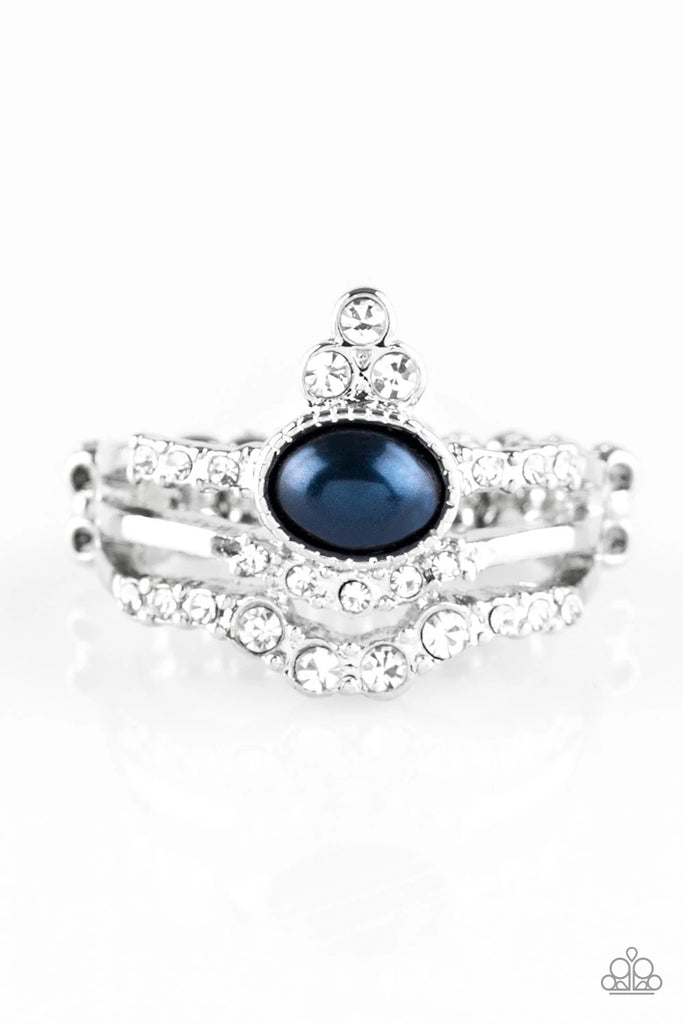 Timeless Tiaras - Blue Pearl Ring-Paparazzi