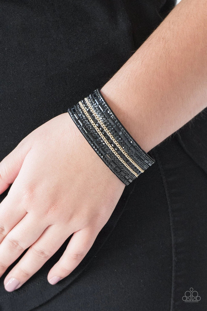 Rebel Radiance - Black Urban Bracelet-Paparazzi