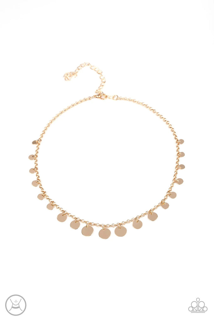 Minimal Magic - Gold Choker Necklace-Paparazzi - The Sassy Sparkle