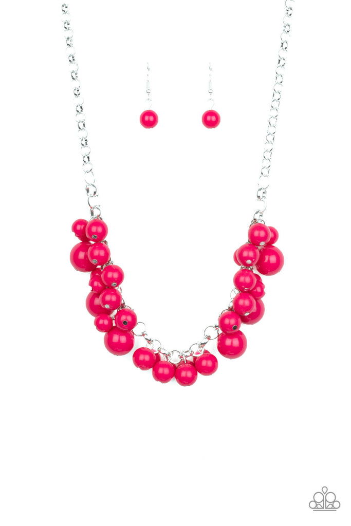 Walk This BROADWAY - Pink Necklace-Paparazzi - The Sassy Sparkle