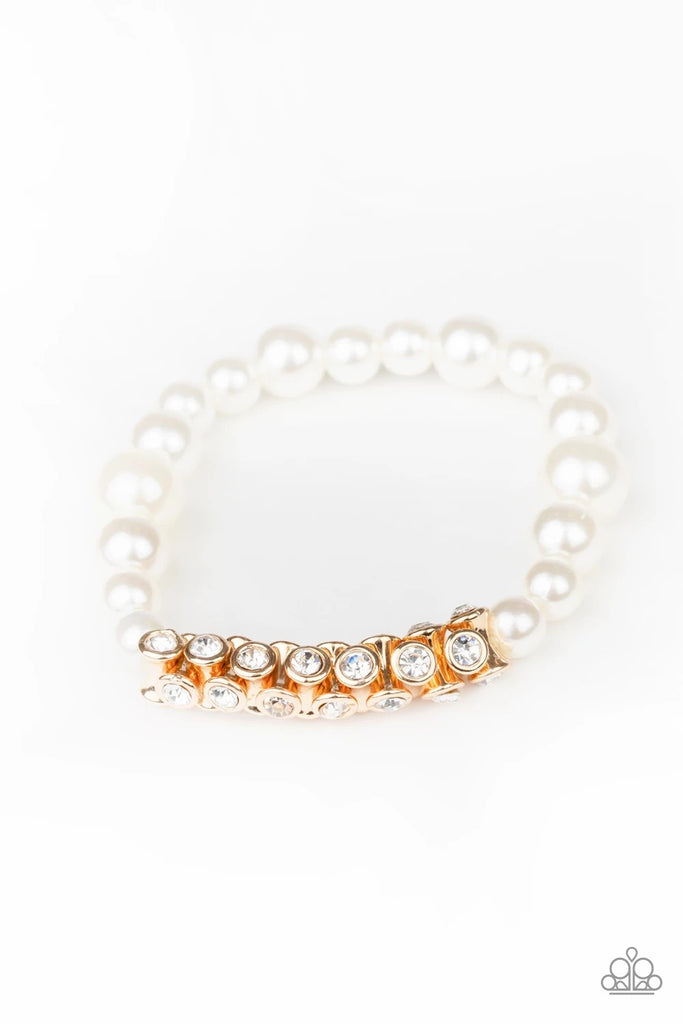 Traffic-Stopping Sparkle - Gold Bracelet-Paparazzi