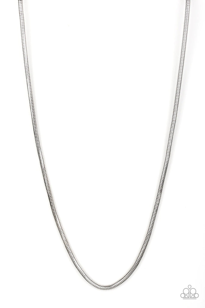 Victory Lap - Silver Urban Necklace-Paparazzi