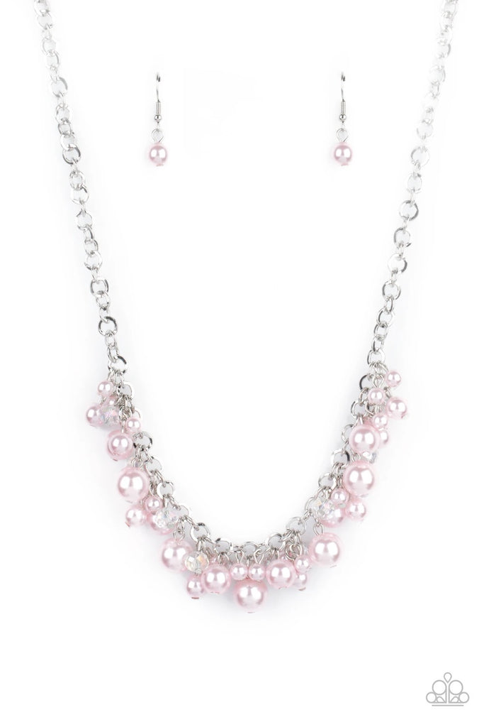 Positively PEARL-escent - Pink Necklace-Paparazzi - The Sassy Sparkle