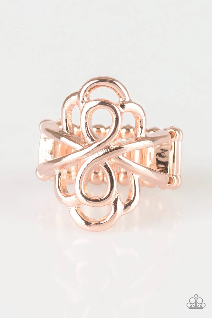 Ever Entwined - Rose Gold Ring-Paparazzi