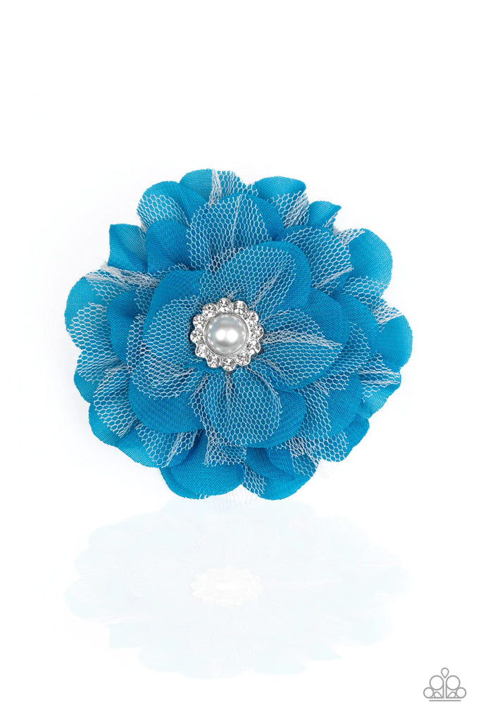 Bayou Blooms - Blue Starlet Shimmer Hair Clip-Paparazzi - The Sassy Sparkle