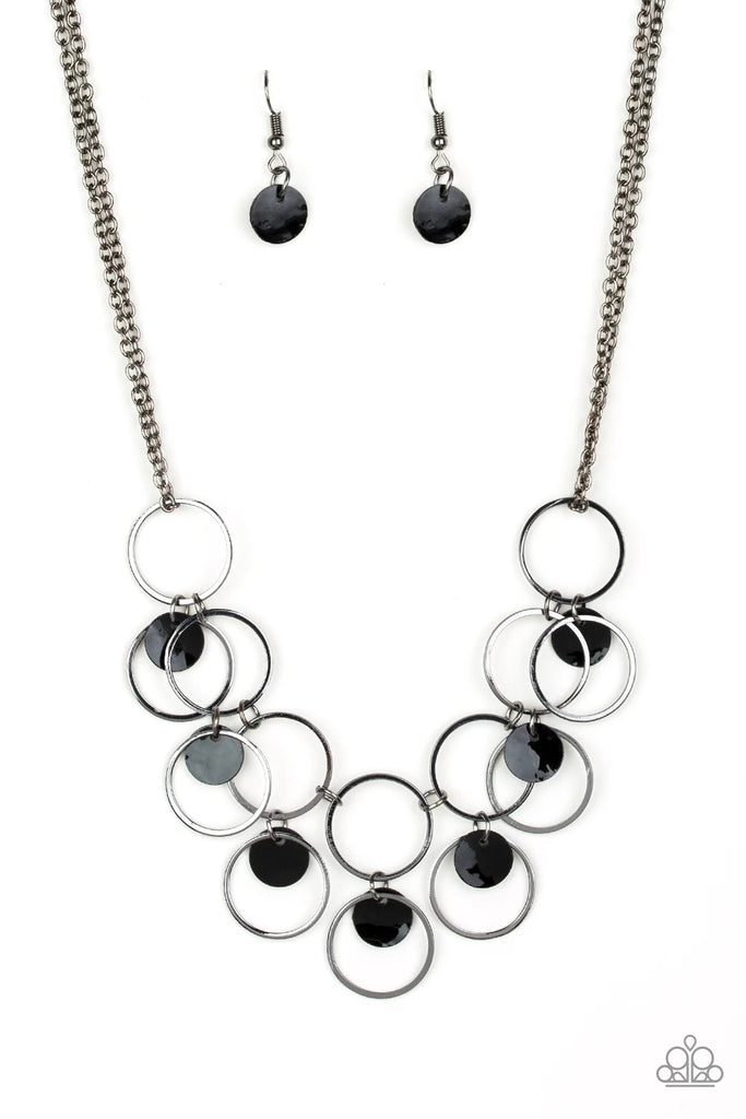 Ask and You SHELL Receive - Black Gunmetal Necklace-Paparazzi