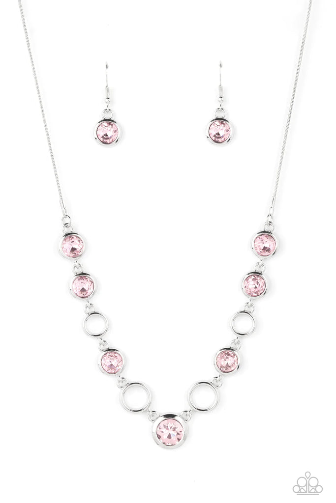 Elegantly Elite - Pink Necklace-Paparazzi - The Sassy Sparkle