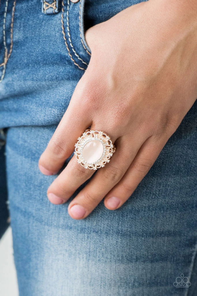 BAROQUE The Spell - Rose Gold Ring-Paparazzi
