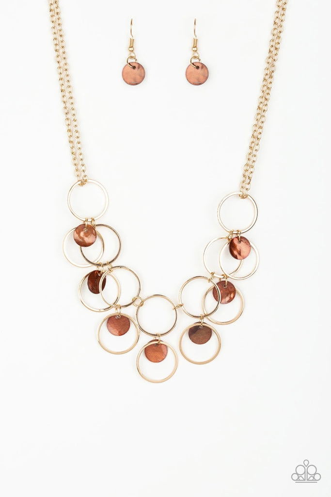 Ask and You SHELL Receive - Brown Necklace-Paparazzi - The Sassy Sparkle