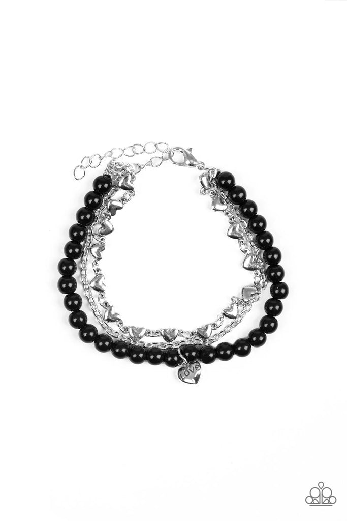 Love Like You Mean It - Black Bracelet-Paparazzi