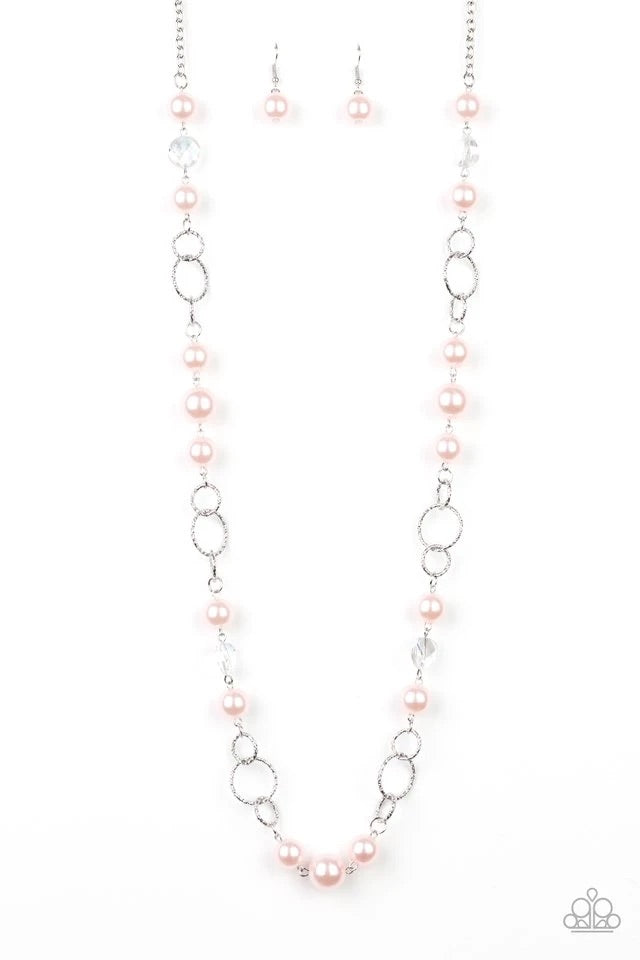 Prized Pearls - Pink Pearls Necklace-Paparazzi - The Sassy Sparkle