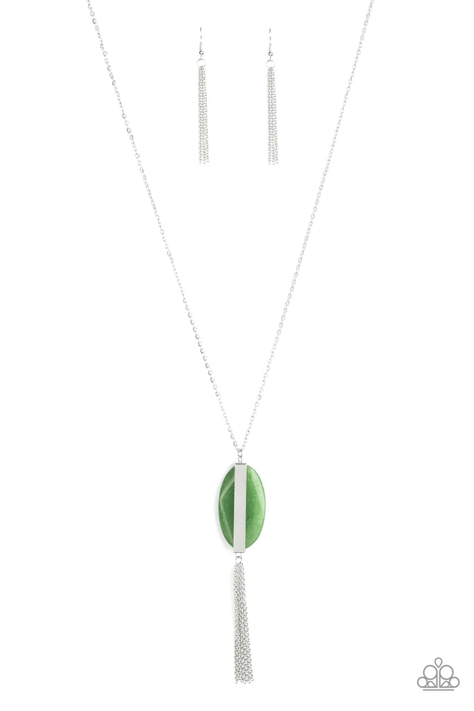 Tranquility Trend - Green Necklace-Paparazzi