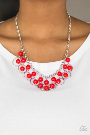 Really Rococo - Red Necklace-Paparazzi