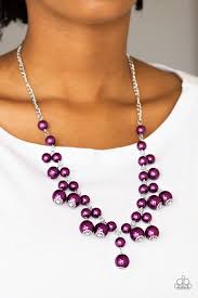 Soon To Be Mrs. - Purple Pearl Necklace-Paparazzi