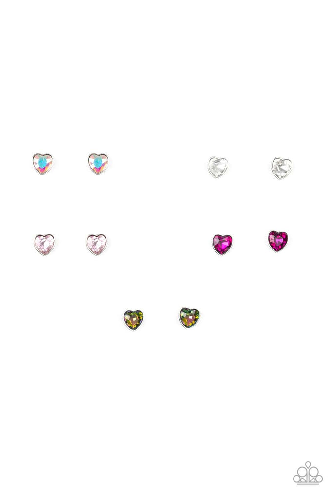 Starlet Shimmer Iridescent Heart Earrings-$1 Each - The Sassy Sparkle